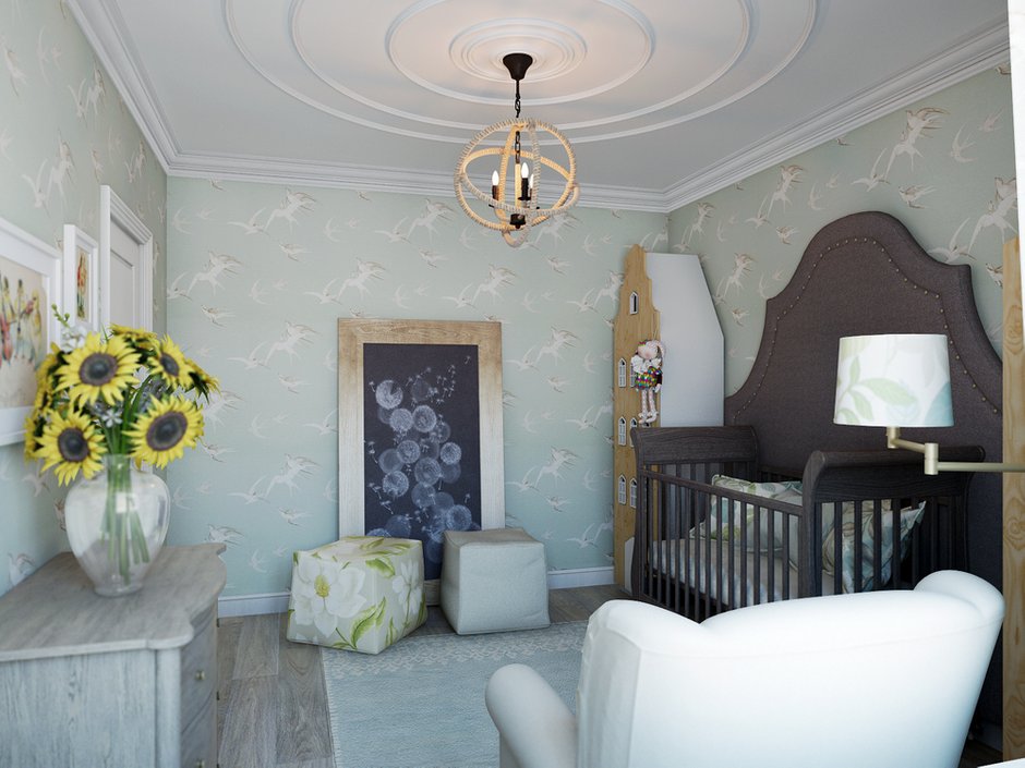 Фотография: Детская в стиле Эклектика, Классический, Квартира, Проект недели, Московская область, новостройка, Александра Никулина, Монолитный дом, 3 комнаты, 60-90 метров – фото на INMYROOM