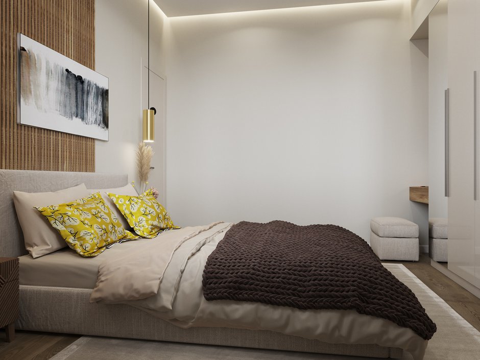 Фотография: Спальня в стиле Современный, Квартира, Проект недели, Одинцово, 4 и больше, 60-90 метров, Мария Гульбекян – фото на INMYROOM