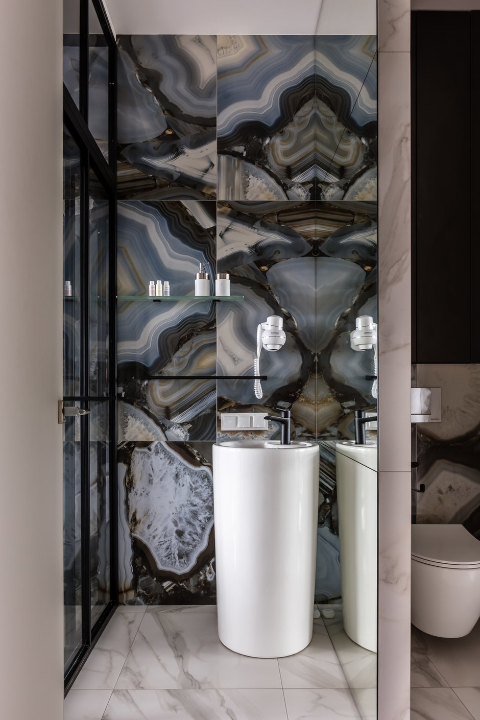 Фотография: Ванная в стиле Современный, Квартира, Проект недели, Москва, до 40 метров, Marmur, Лилия Чеботарева – фото на INMYROOM