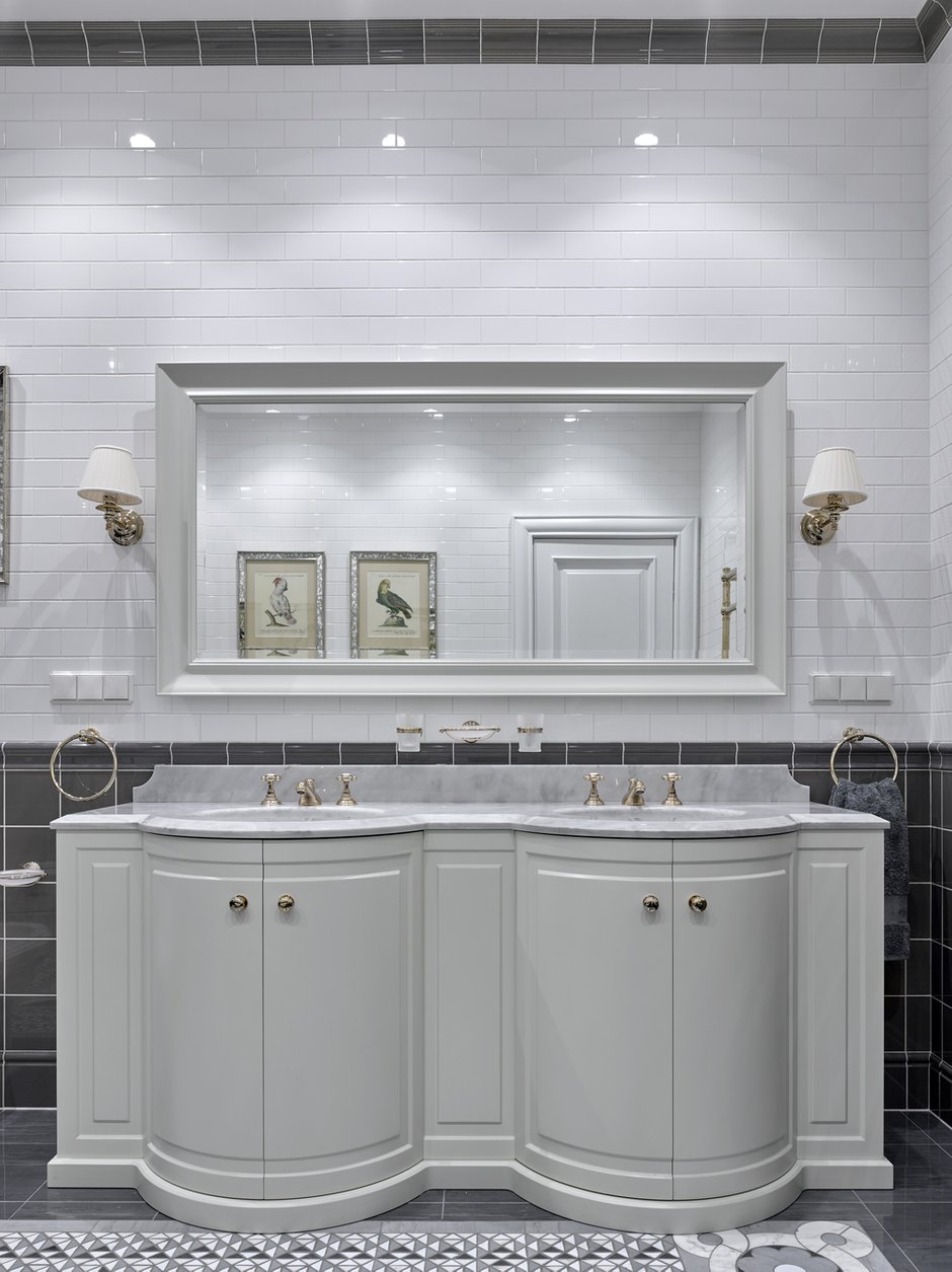 Фотография: Ванная в стиле Классический, Прованс и Кантри, Эклектика, Дом, Проект недели, Дом и дача, Московская область, «Бахарев и партнеры», Мария Бахарева, Никита Бахарев – фото на INMYROOM