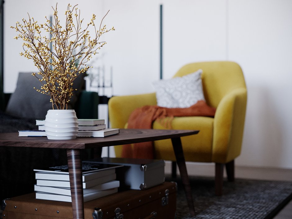 Фотография: Гостиная в стиле Современный, Квартира, Проект недели, Москва, 3 комнаты, 60-90 метров, Little Space, Евгения Шама – фото на INMYROOM