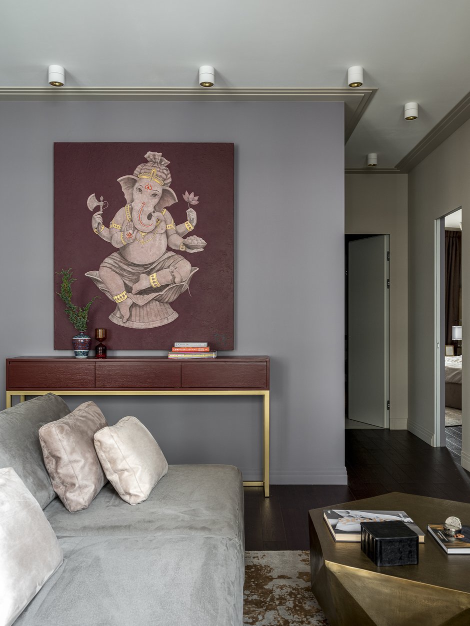 Фотография: Гостиная в стиле Современный, Квартира, Проект недели, Москва, 3 комнаты, 60-90 метров, Notum Project, Александра Сергеева – фото на INMYROOM