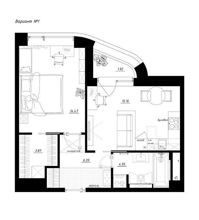 Фотография: Планировки в стиле , Перепланировка, Никита Зуб – фото на INMYROOM