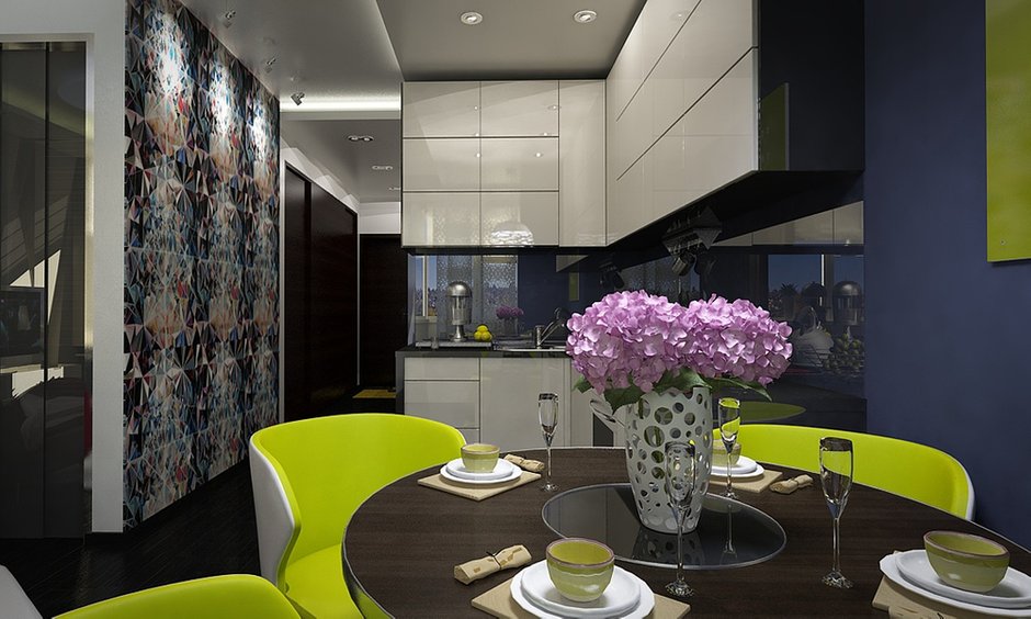 Фотография: Кухня и столовая в стиле Современный, Квартира, BoConcept, Дома и квартиры, IKEA, Москва, Dulux – фото на INMYROOM