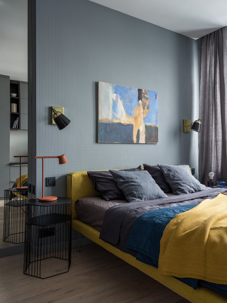 Фотография: Спальня в стиле Современный, Квартира, Проект дня, Москва, 3 комнаты, 60-90 метров, Insdesign, Виолетта Никитина – фото на INMYROOM