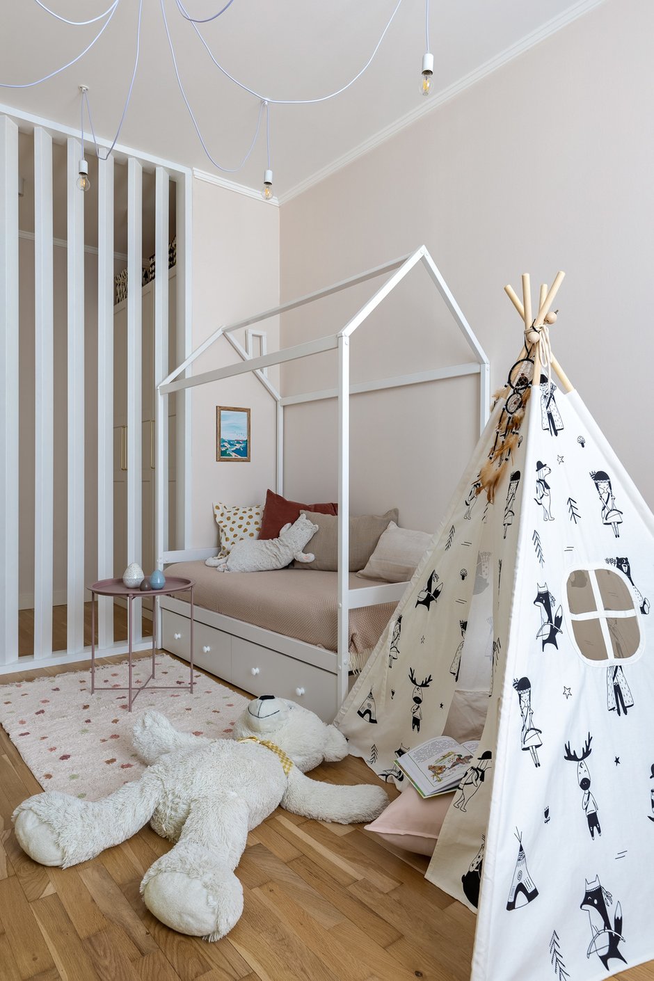 Фотография: Детская в стиле Современный, Эклектика, Квартира, Проект недели, Москва, Сталинка, Кирпичный дом, 4 и больше, Более 90 метров, Евгения Костенко, Руслан Типаев – фото на INMYROOM