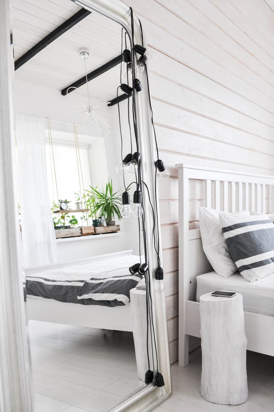 Фотография: Спальня в стиле Скандинавский, Малогабаритная квартира, Квартира, Проект недели, новостройка, Магнитогорск, Алексей Гуркин, Монолитный дом, 2 комнаты, 40-60 метров – фото на INMYROOM