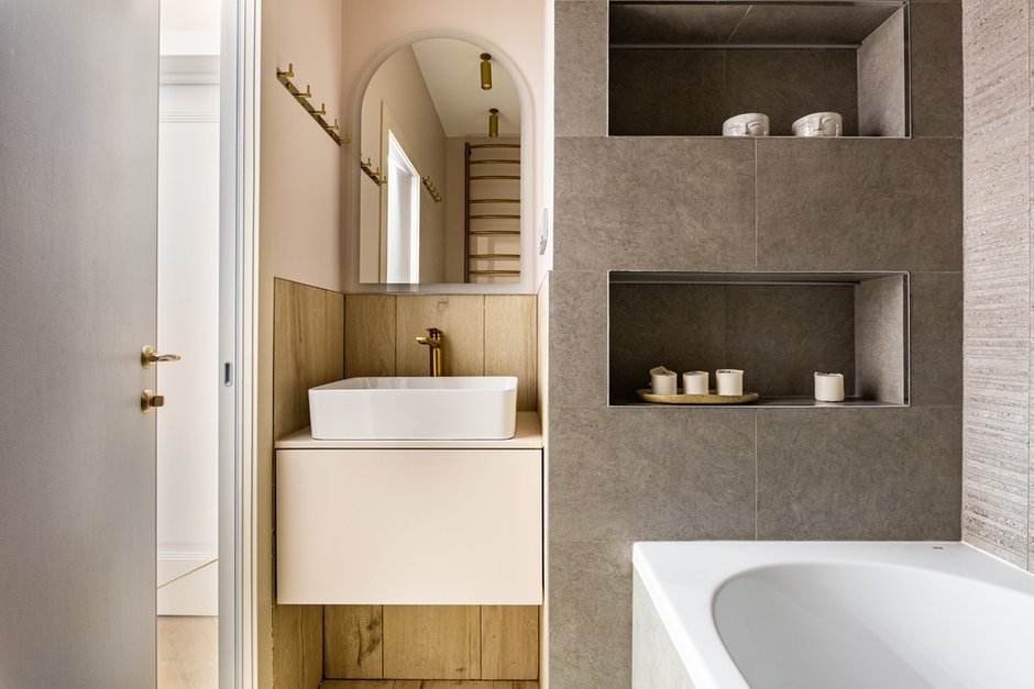 Фотография: Ванная в стиле Современный, Квартира, Проект недели, Санкт-Петербург, 4 и больше, Более 90 метров, Василиса Максимаджи – фото на INMYROOM