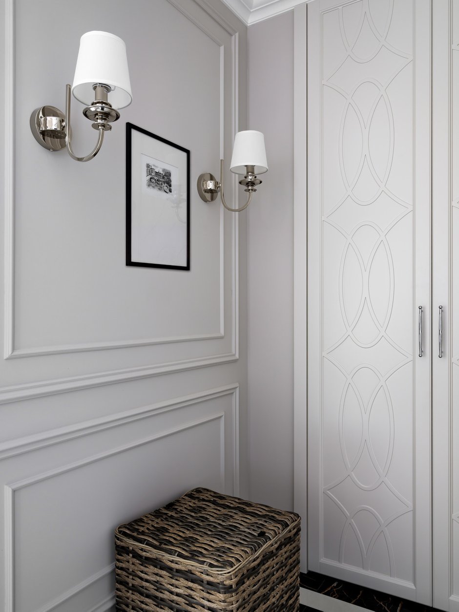 Фотография: Прихожая в стиле Классический, Современный, Квартира, Проект недели, Москва, 3 комнаты, Более 90 метров, Татьяна Романова – фото на INMYROOM