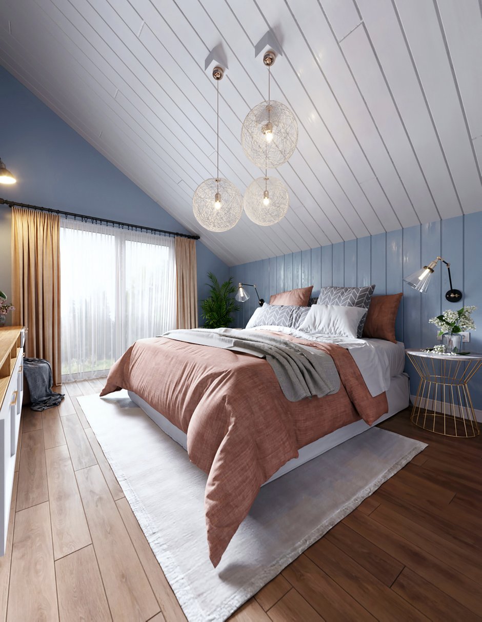 Фотография: Спальня в стиле Скандинавский, Дом, Проект недели, Дом и дача, Ленинградская область, Олег Минц – фото на INMYROOM