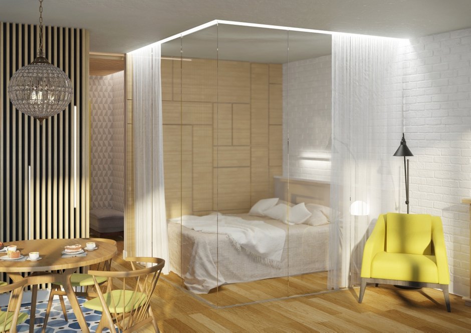 Фотография: Спальня в стиле Скандинавский, Эко, Студия, Проект недели, Московская область, Zi-Design Interiors, ЖК «Московская – фото на INMYROOM