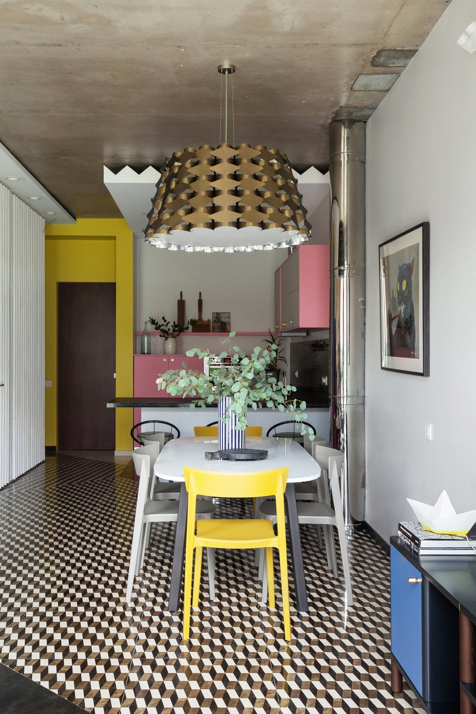 Фотография: Кухня и столовая в стиле Современный, Эклектика, Проект дня, Дом и дача, Новая Москва, Таунхаус, Монолитный дом, 4 и больше, Более 90 метров, Катя Любарская, Катя Сванидзе., Dvekati – фото на INMYROOM