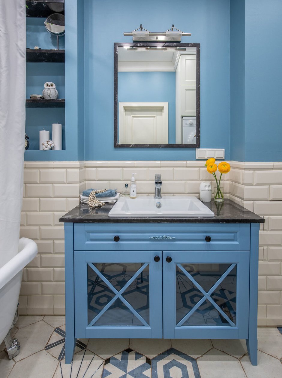 Фотография: Ванная в стиле Классический, Современный, Эклектика, Квартира, Проект недели, Москва, 2 комнаты, 40-60 метров, Didus Design – фото на INMYROOM