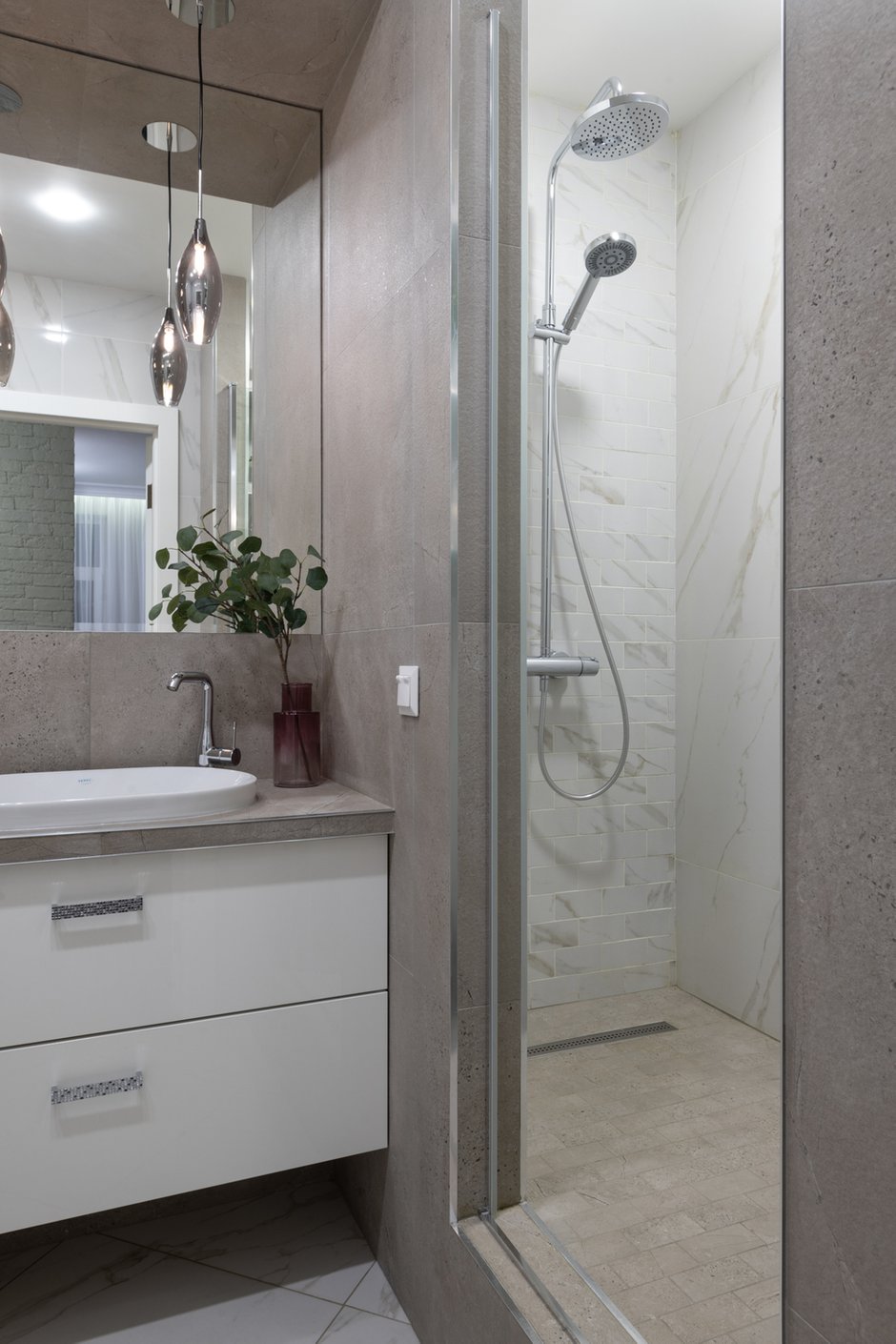 Фотография: Ванная в стиле Современный, Эклектика, Квартира, Советы, 2 комнаты, 60-90 метров, Юлия Горбунова – фото на INMYROOM