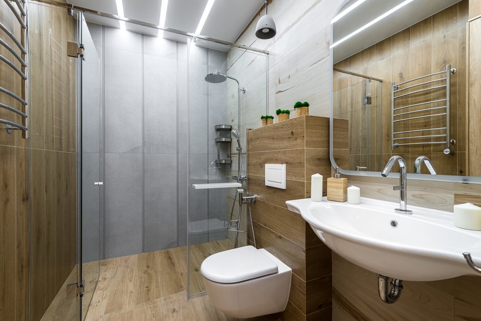 Фотография: Ванная в стиле Современный, Квартира, Проект недели, Санкт-Петербург, 3 комнаты, Более 90 метров, Lavhome, Тамара Литус – фото на INMYROOM