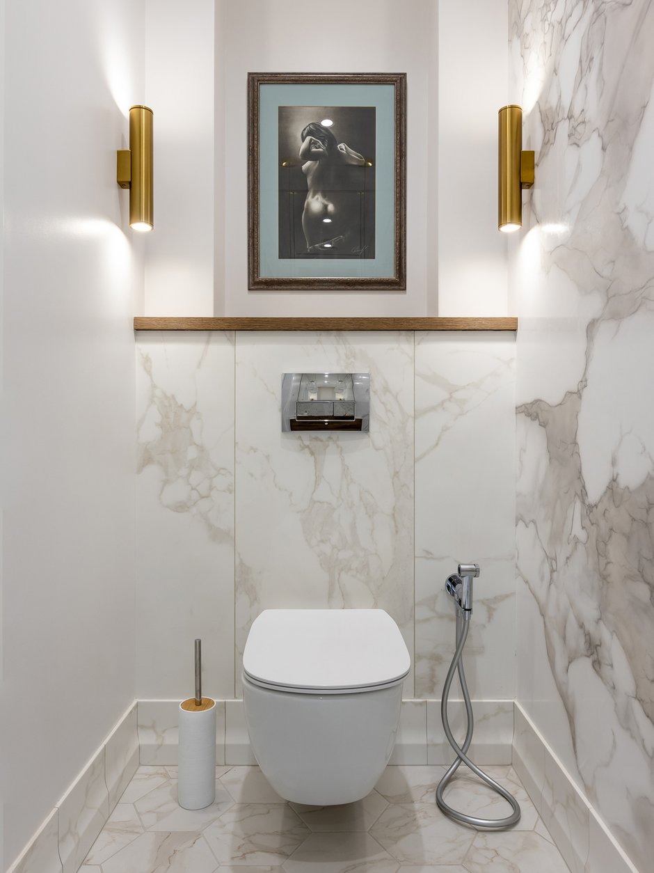 Фотография: Ванная в стиле Современный, Классический, Квартира, Проект недели, 4 и больше, Более 90 метров, Уфа, PRSPKT Architects – фото на INMYROOM