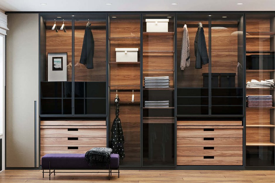 Фотография: Гардеробная в стиле Современный, Дом, Проект недели, Дом и дача, Химки, Павел Герасимов, Geometrium, Московская область, 4 и больше, Более 90 метров – фото на INMYROOM