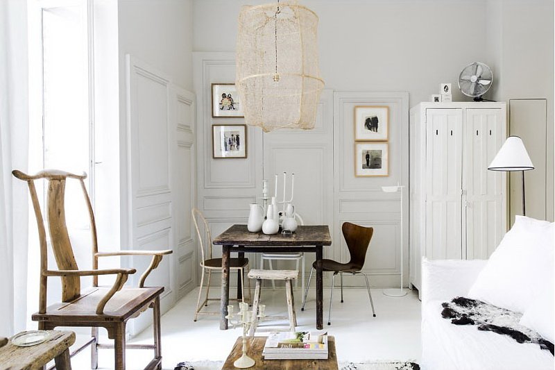 Фотография: Кухня и столовая в стиле , Скандинавский, Декор интерьера, Малогабаритная квартира, Квартира, Цвет в интерьере, Дома и квартиры, Белый – фото на INMYROOM