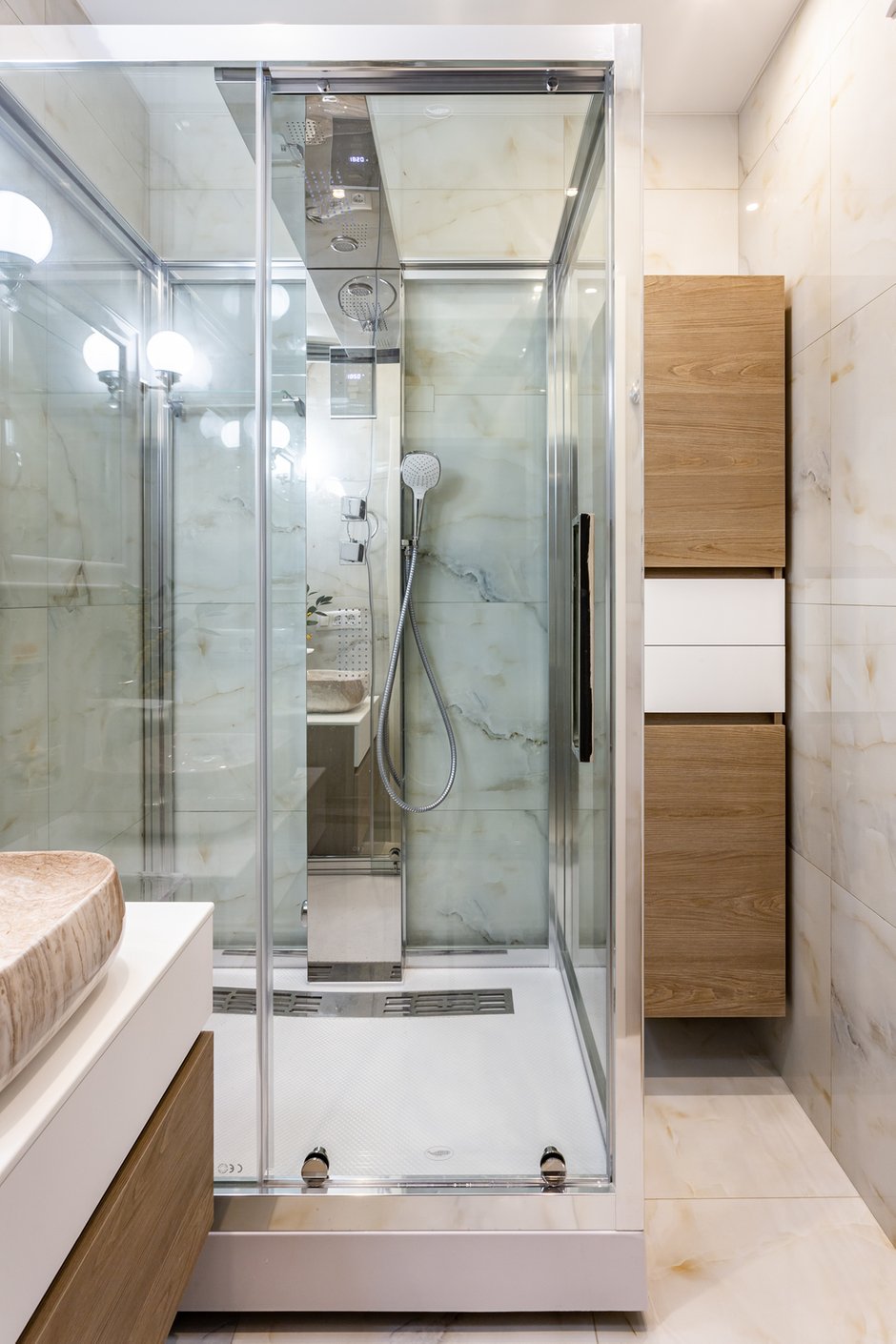 Фотография: Ванная в стиле Современный, Квартира, Проект недели, Москва, 3 комнаты, 60-90 метров, Ирина Долганова – фото на INMYROOM