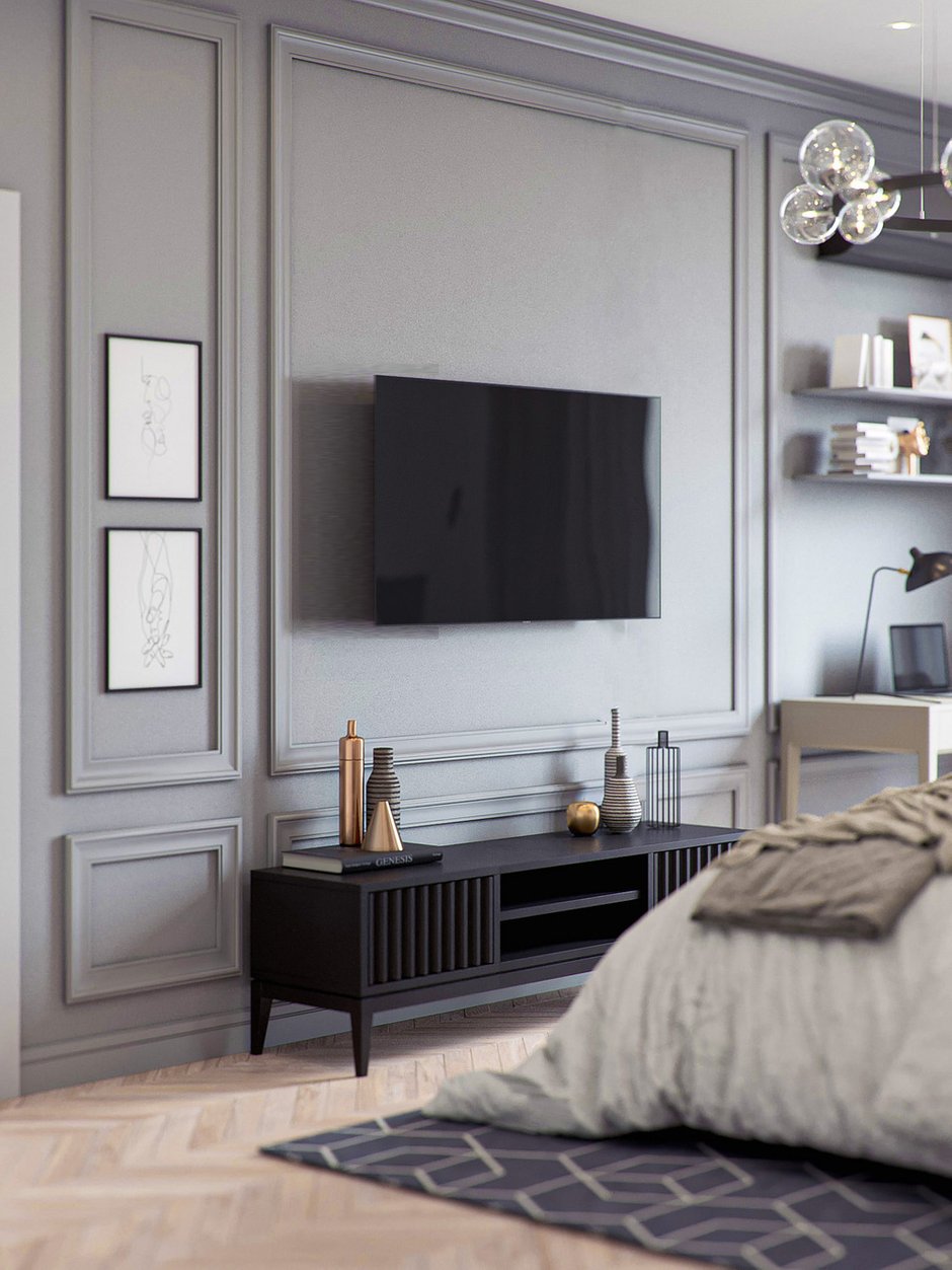 Фотография: Спальня в стиле Современный, Квартира, Проект недели, Москва, 4 и больше, Более 90 метров, Диана Бганова – фото на INMYROOM