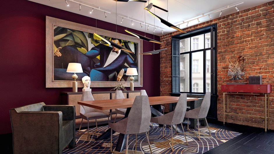 Фотография: Кухня и столовая в стиле Лофт, Квартира, Дома и квартиры, Проект недели, Ар-деко – фото на INMYROOM