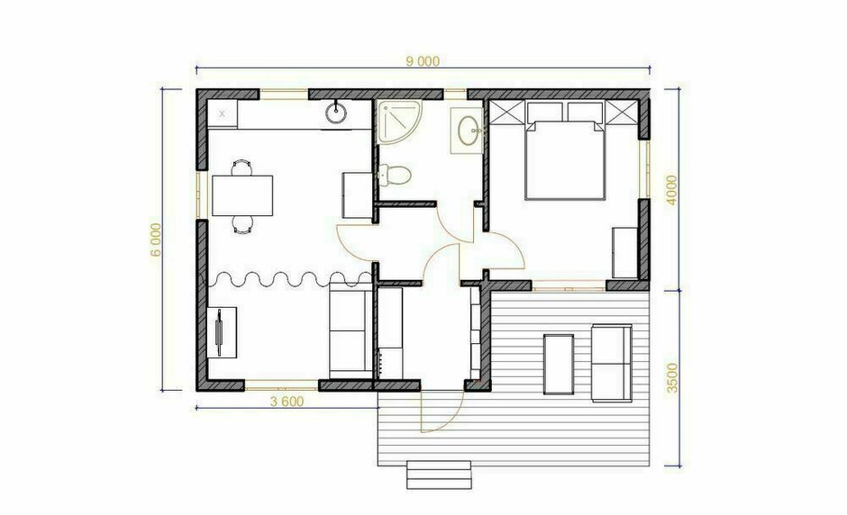 Фотография:  в стиле , Переделка, Дача, как оформить интерьер кухни, интерьер кухни, кухня, удобная кухня, кухня на даче, кухня в загородном доме – фото на INMYROOM