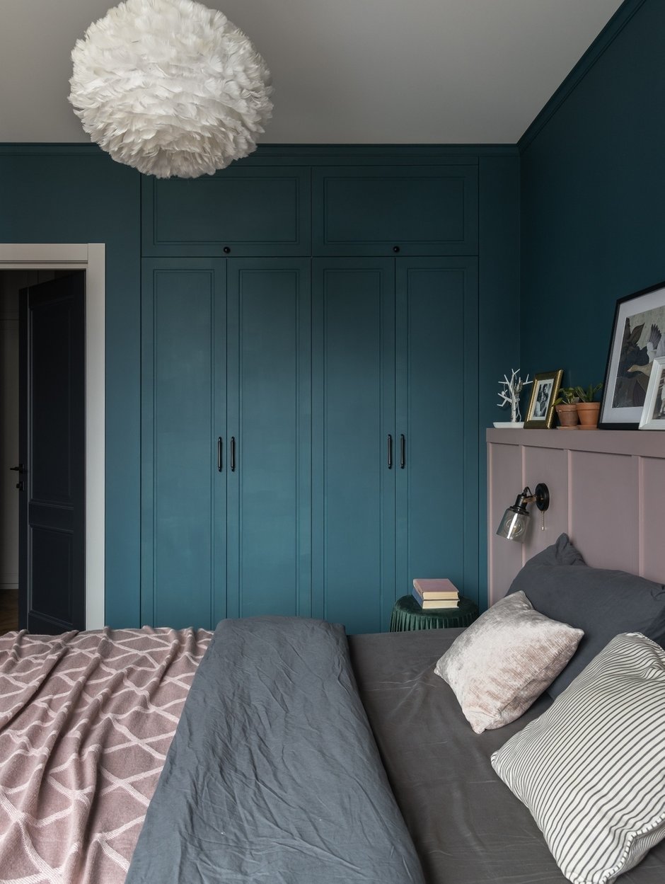 Фотография: Спальня в стиле Скандинавский, Современный, Эклектика, Винтажный, Квартира, Проект недели, Монолитный дом, 3 комнаты, 60-90 метров, Уфа, Надежда Токарева – фото на INMYROOM