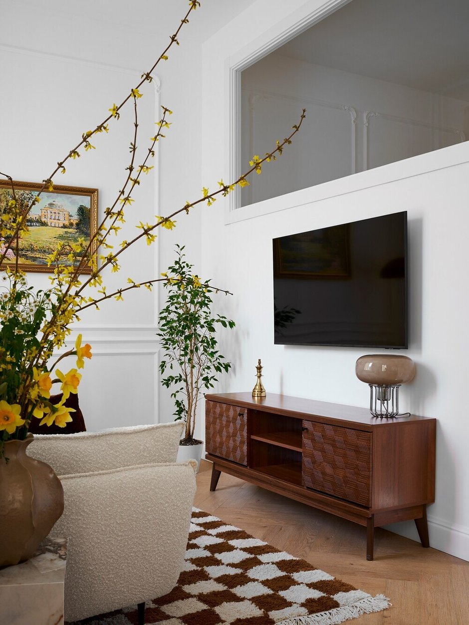 Фотография:  в стиле , Квартира, Проект дня, Санкт-Петербург, Сталинка, 2 комнаты, 40-60 метров, Анастасия Рушанская, Александра Рушанская – фото на INMYROOM