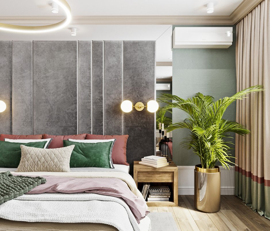 Фотография: Спальня в стиле Современный, Квартира, Проект недели, Новосибирск, студия Mango, Монолитный дом, 3 комнаты, Более 90 метров – фото на INMYROOM