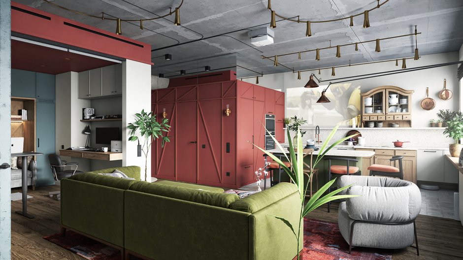 Фотография: Кухня и столовая в стиле Эклектика, Квартира, Проект недели, Москва, ToTaste Studio, 3 комнаты, 60-90 метров – фото на INMYROOM