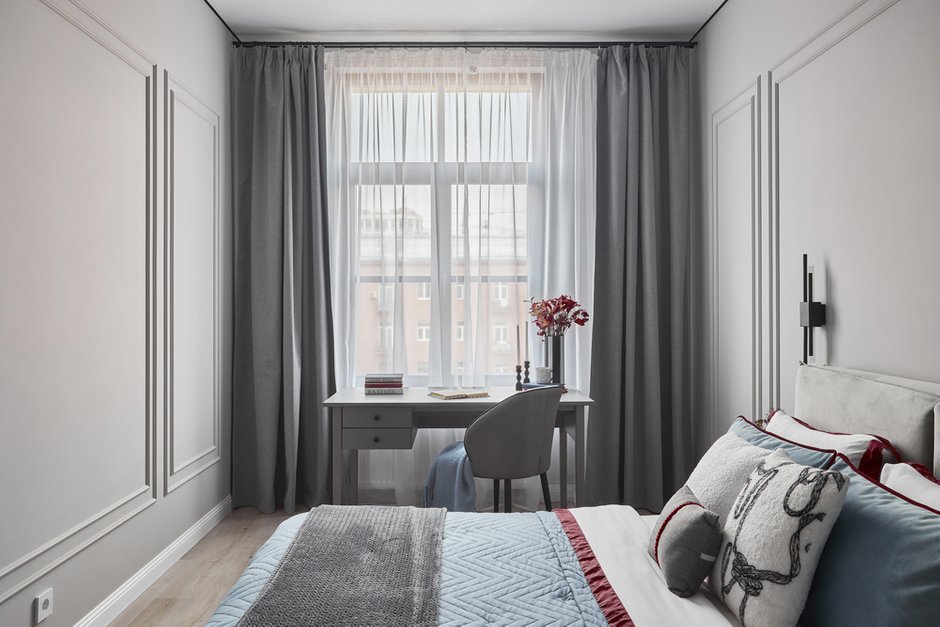 Фотография: Спальня в стиле Современный, Малогабаритная квартира, Квартира, Проект дня, Санкт-Петербург, 1 комната, 40-60 метров, Александра Войнова – фото на INMYROOM