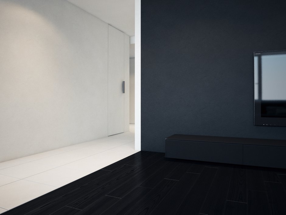 Фотография: Гостиная в стиле Хай-тек, Квартира, Дома и квартиры, Минимализм – фото на INMYROOM