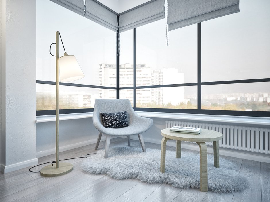 Фотография: Балкон в стиле Скандинавский, Квартира, Проект недели, Москва, двушка, Степан Бугаев, «Победа дизайна» – фото на INMYROOM