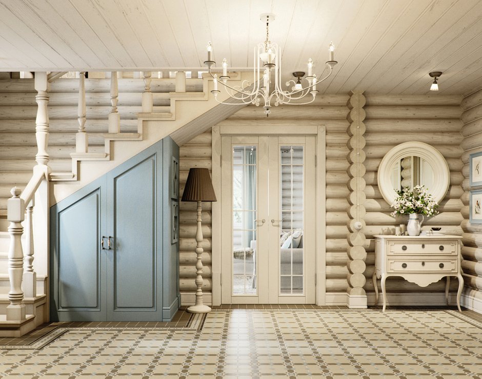 Фотография: Прихожая в стиле Прованс и Кантри, Дом, Проект недели, Подмосковье, Московская область, 4 и больше, Более 90 метров, Новоглаголево, Евгений Жданов, Студия GP Project, Павел Годяев – фото на INMYROOM