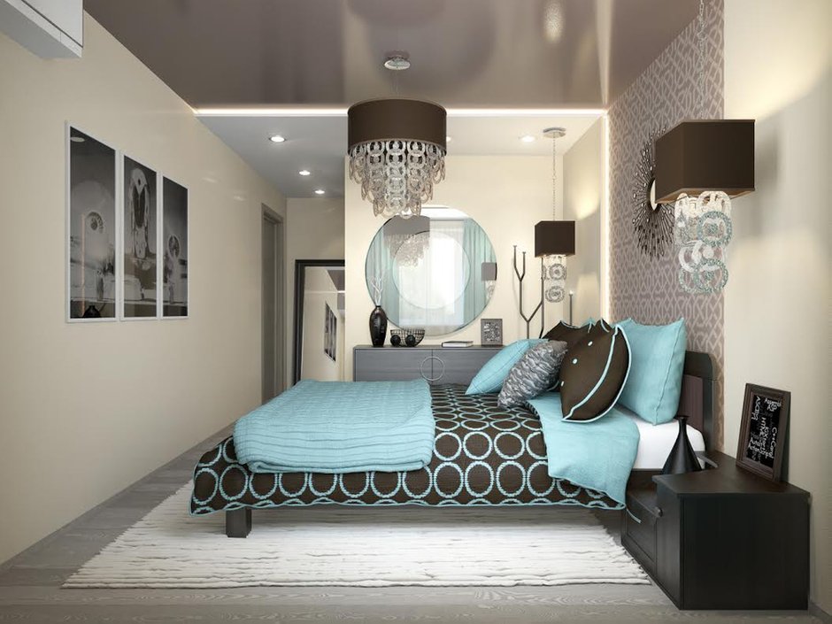 Фотография: Спальня в стиле Современный, Квартира, Проект недели, Подольск, Мария Рублева, П-44, Панельный дом, 4 и больше, Более 90 метров – фото на INMYROOM