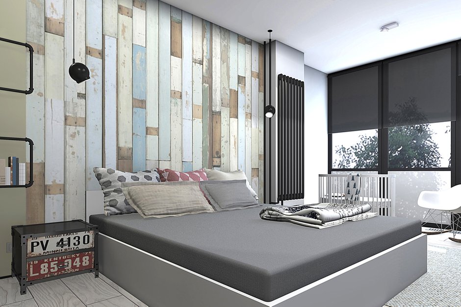 Фотография:  в стиле , Лофт, Скандинавский, Квартира, Россия, Bloomingville, BoConcept, Eames, Проект недели, ИКЕА, Benjamin Moore, Московская область, Cosmorelax, Железнодорожный, Timothy Oulton, Centrsvet, NLXL, Quick Step, Smeg, EllipseBed, Settecento, Sentry, Patchwork Realonda, «Мастерские Братьев НемцеВ», Aplomb, Corrugated, Fine Little Day, Maverick, «Софья», Arflex Lady, Estetica, Лена Добринина, Ира Васильева, «Интерьер-проект.ру», ЖК Леоновский Парк, как обустроить трешку для молодой семьи, интерьер с кирпичной кладкой, квартира с барной зоной – фото на INMYROOM