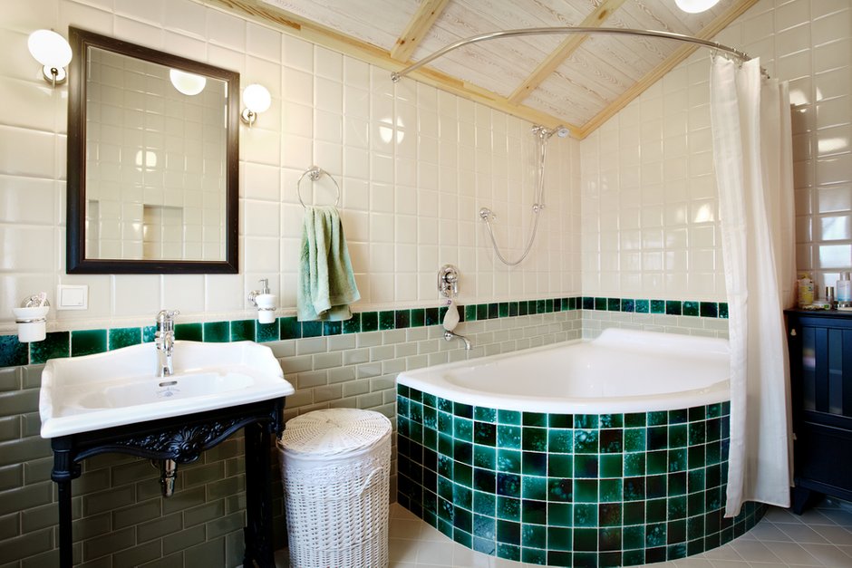 Фотография: Ванная в стиле Прованс и Кантри, Дом, Проект недели, Дом и дача, Московская область, Александр Петунин, Дмитрий Шпилевой – фото на INMYROOM