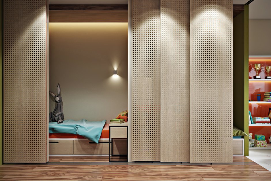 Фотография: Детская в стиле Минимализм, Лофт, Современный, Квартира, Проект недели, Московская область, П-44, Панельный дом, Переделкино Ближнее, Cultura-дизайн, 3 комнаты, 60-90 метров – фото на INMYROOM