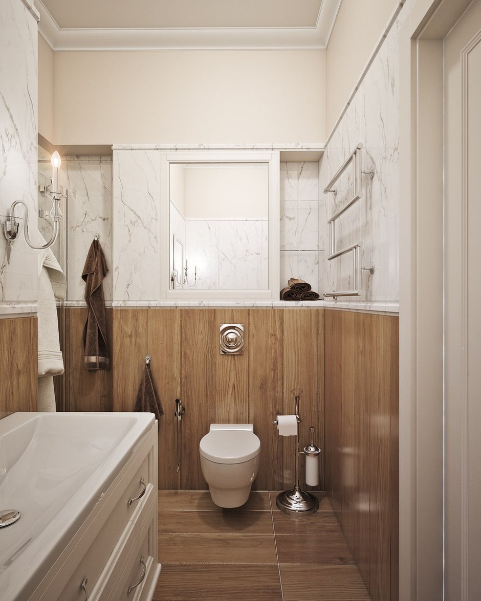 Фотография: Ванная в стиле Прованс и Кантри, Классический, Современный, Дом, Проект недели, интерьер кабинета, кухня-гостиная дизайн, Челябинск, Валерия Стенникова, Insomnia, американский стиль – фото на INMYROOM