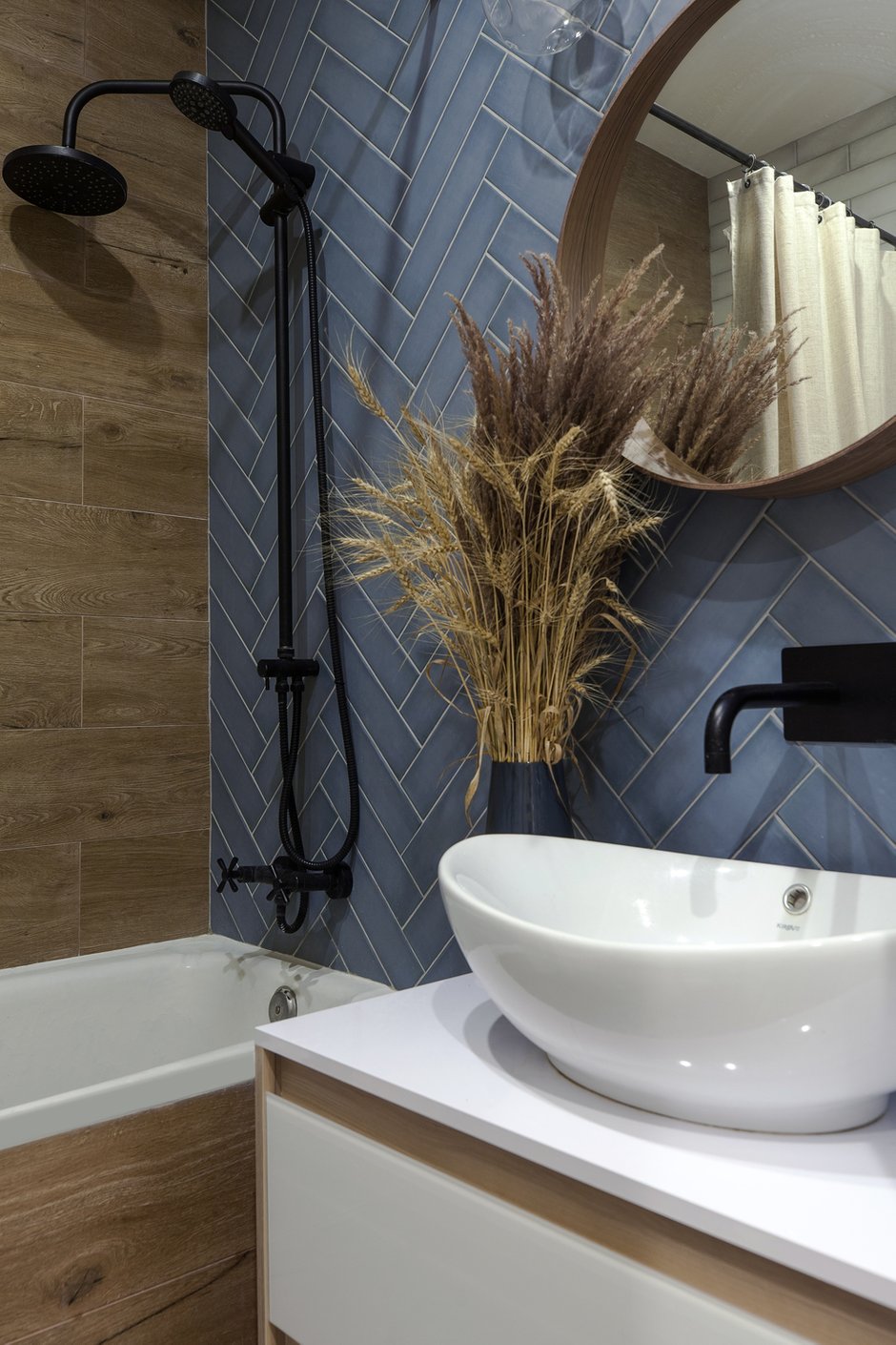 Фотография: Ванная в стиле Современный, Эклектика, Квартира, Проект недели, Москва, 4 и больше, 60-90 метров, Екатерина Усова – фото на INMYROOM