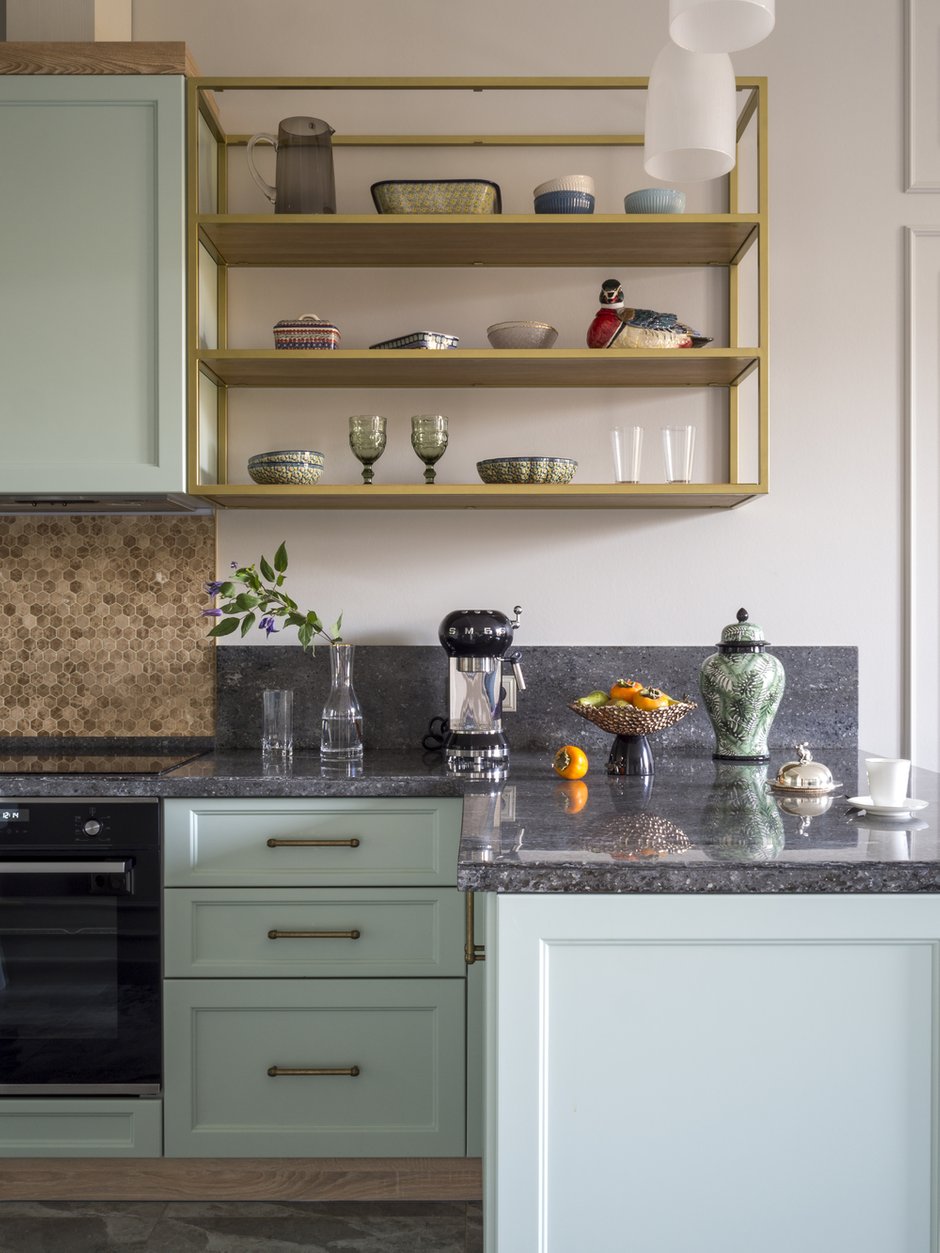 Фотография: Кухня и столовая в стиле Классический, Современный, Квартира, Проект недели, Нижний Новгород, 2 комнаты, 60-90 метров, Bilbao Design – фото на INMYROOM