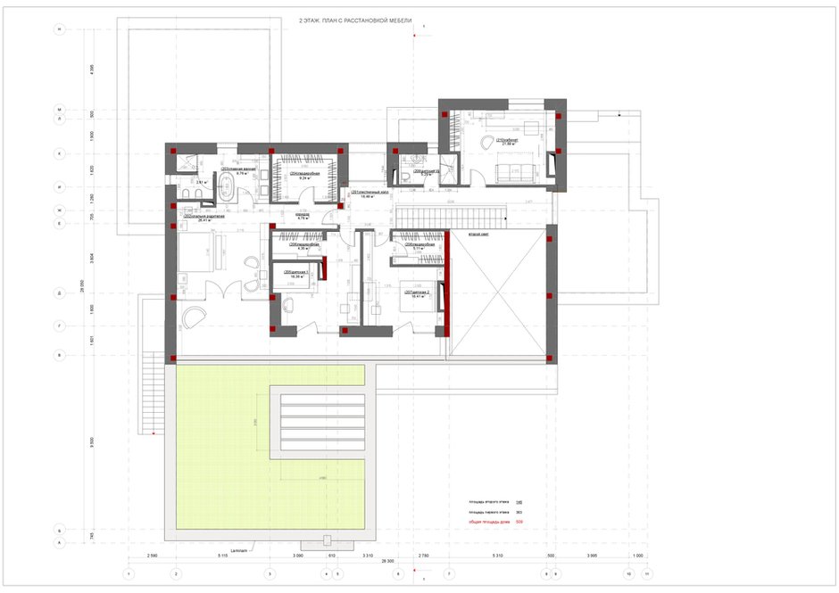 Фотография: Планировки в стиле Минимализм, Современный, Дом, Подмосковье, Московская область, Монолитный дом, Александра Федорова, 4 и больше, Более 90 метров, Эксклюзивные проекты, Марфино – фото на INMYROOM