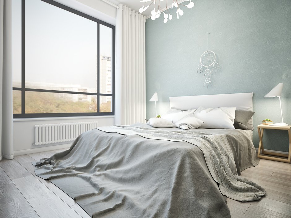 Фотография: Спальня в стиле Скандинавский, Квартира, Проект недели, Москва, двушка, Степан Бугаев, «Победа дизайна» – фото на INMYROOM