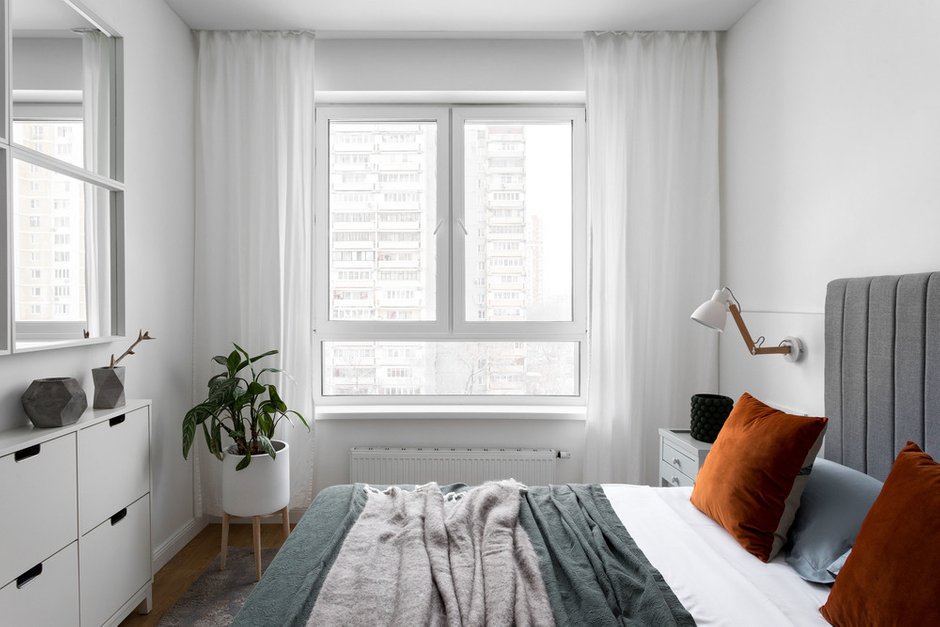 Фотография: Спальня в стиле Скандинавский, Современный, Квартира, Проект недели, 4 и больше, 60-90 метров, Юрий Миронов – фото на INMYROOM