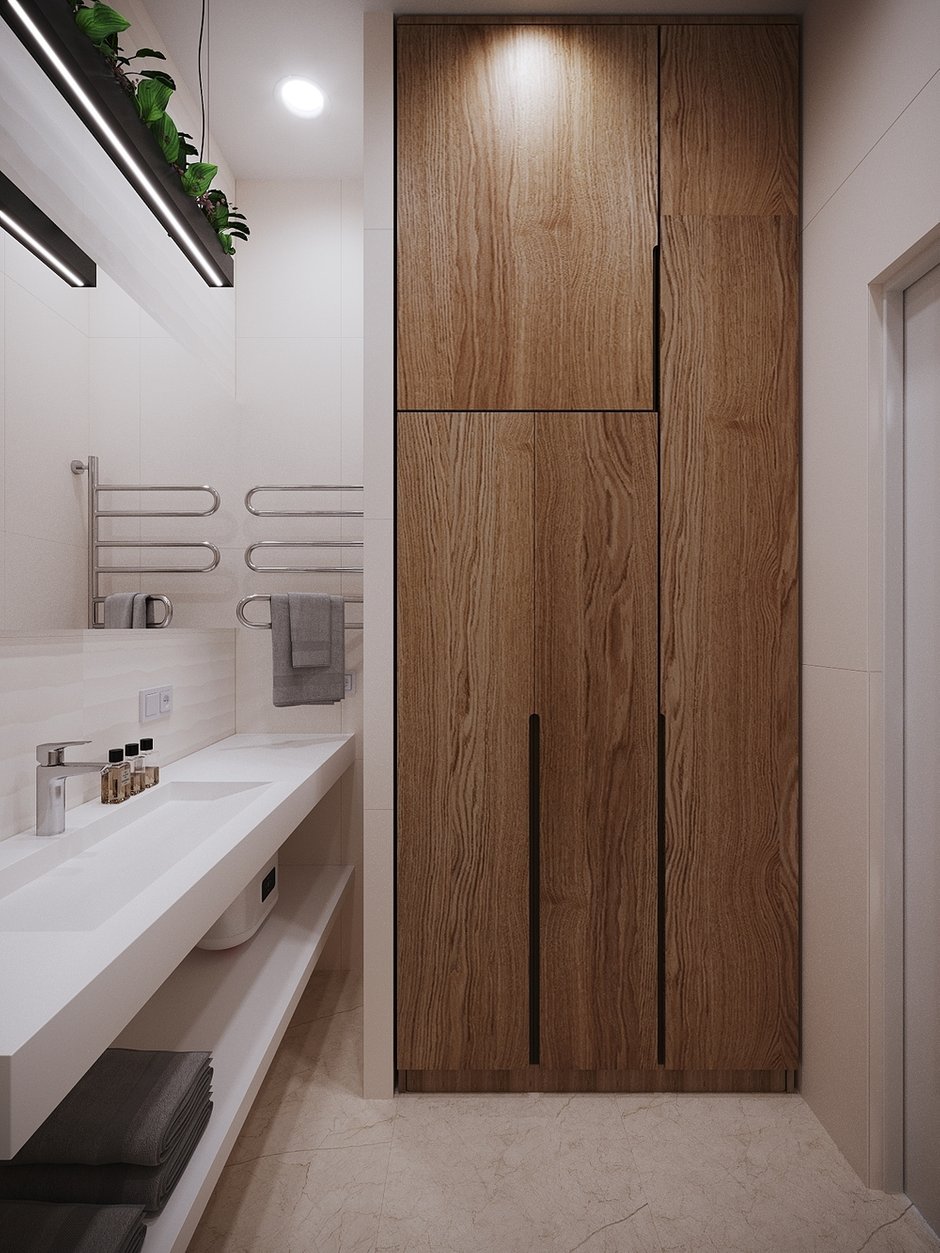 Фотография: Ванная в стиле Современный, Лофт, Квартира, Проект недели, Москва, Эко, 2 комнаты, 60-90 метров – фото на INMYROOM