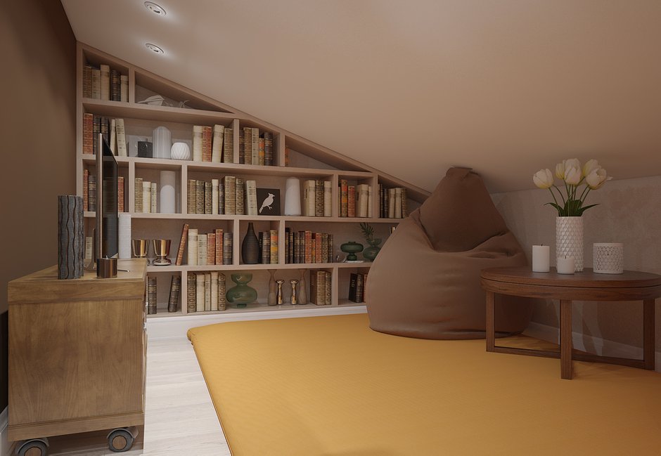 Фотография: Гостиная в стиле Современный, Квартира, Проект недели, Москва, Студия 3.14, Тимур Абдрахманов, Старый фонд, Мария Легчанова, двухэтажная квартира, Кирпичный дом, 4 и больше, Более 90 метров – фото на INMYROOM