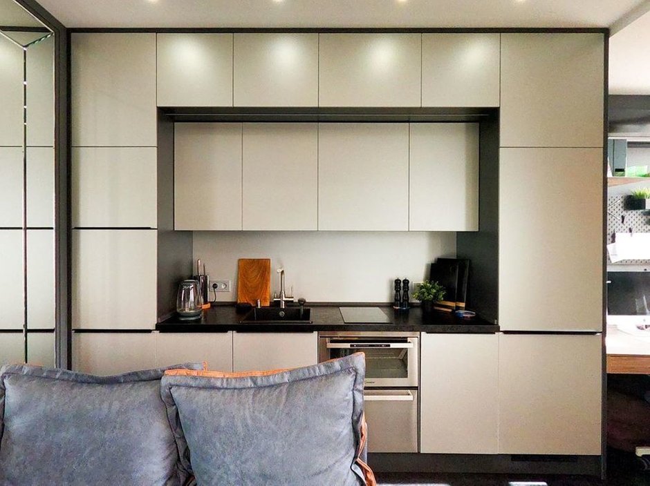 Фотография:  в стиле , Современный, Квартира, Проект дня, Дарья Дубкова, 1 комната, до 40 метров, Сбербанк, домклик, сбербанк страхование – фото на INMYROOM