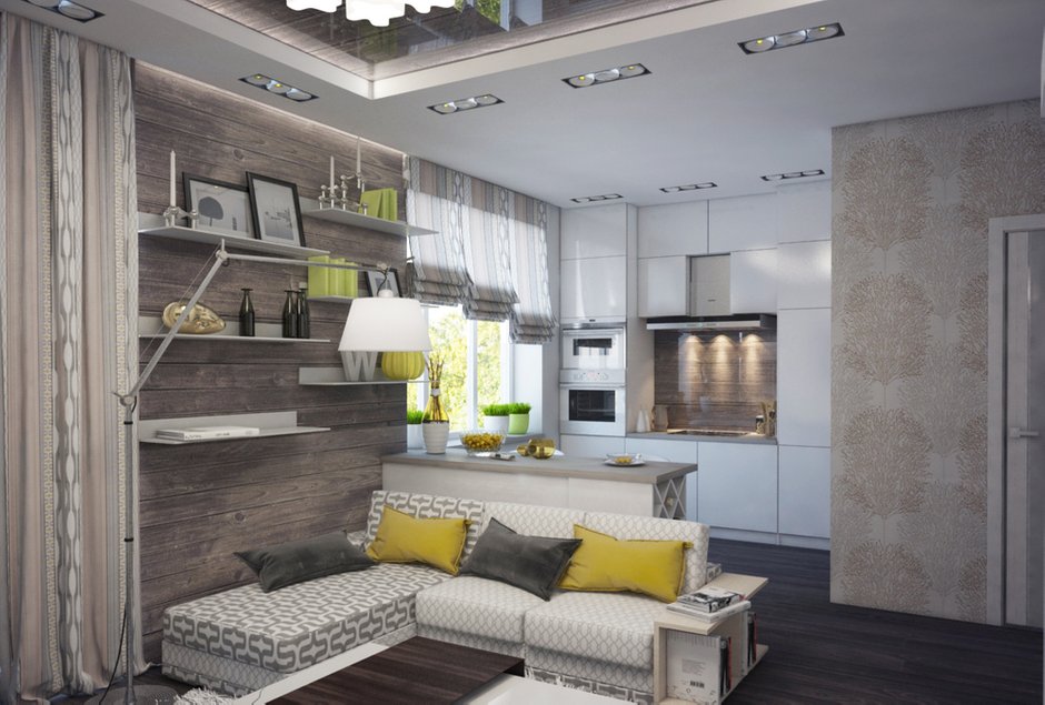 Фотография: Гостиная в стиле Современный, Квартира, Дома и квартиры, Проект недели – фото на INMYROOM