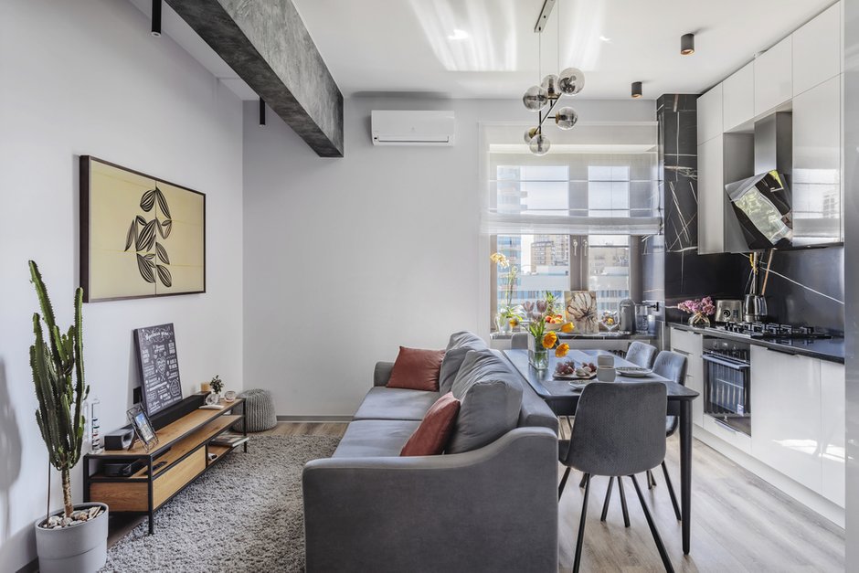 Фотография: Кухня и столовая в стиле Современный, Квартира, Проект недели, Москва, 4 и больше, 60-90 метров, Спецпроект – фото на INMYROOM