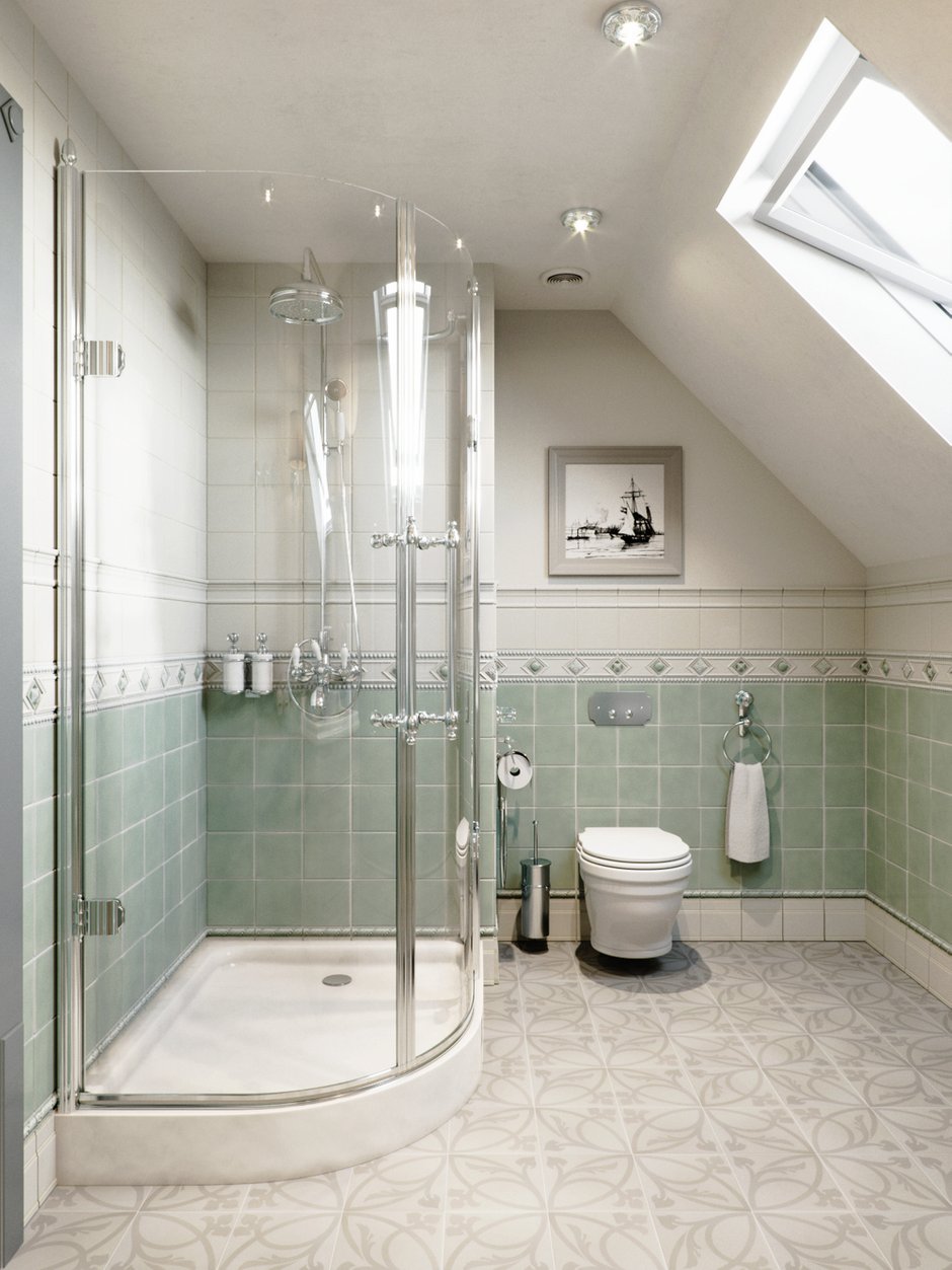 Фотография: Ванная в стиле Прованс и Кантри, Дом, Проект недели, Подмосковье, Московская область, 4 и больше, Более 90 метров, Новоглаголево, Евгений Жданов, Студия GP Project, Павел Годяев – фото на INMYROOM